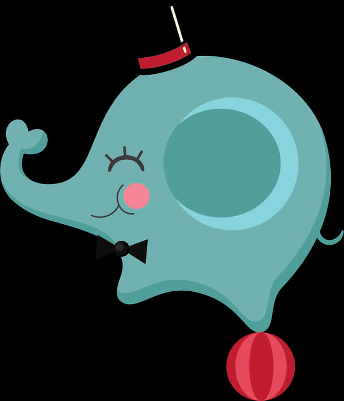 Cute Cartoon Ganesh Balloon PNG Image