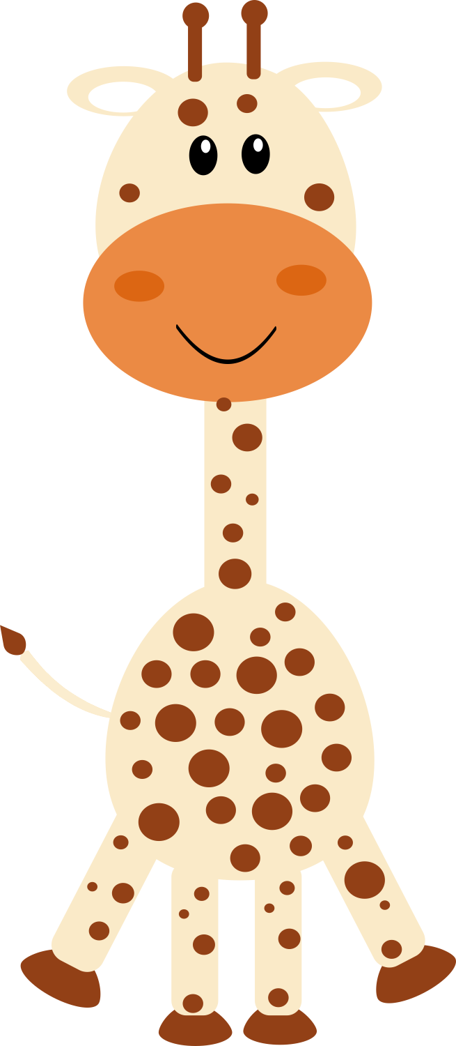 Cute Cartoon Giraffe PNG Image