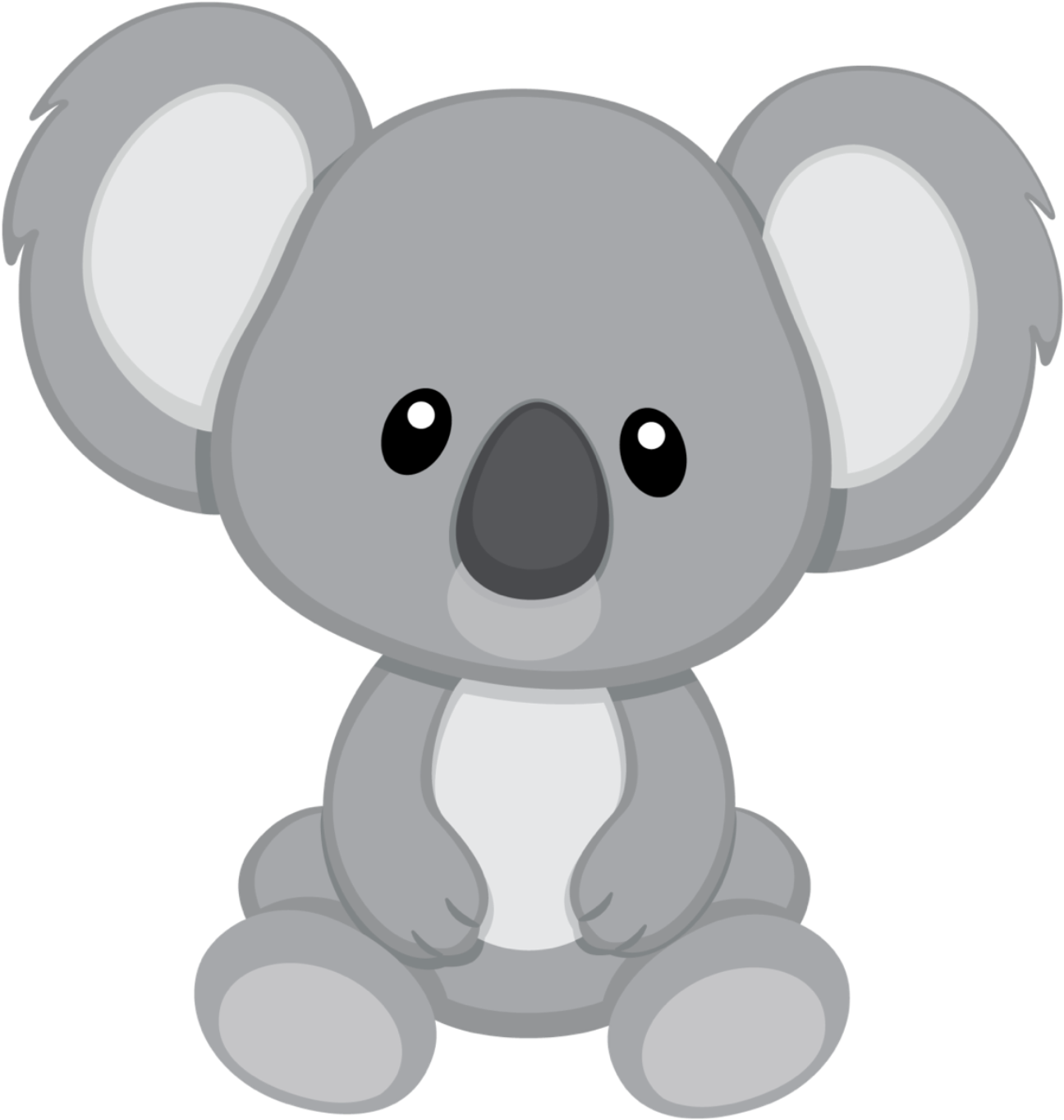 Cute Cartoon Koala PNG Image