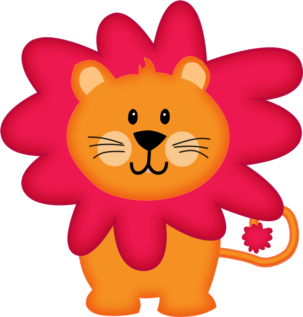 Cute Cartoon Lion PNG Image