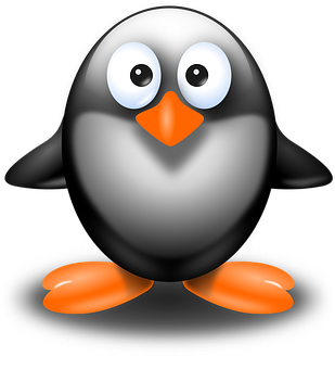 Cute Cartoon Penguin PNG Image