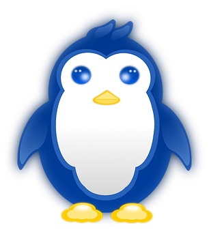 Cute Cartoon Penguin PNG Image