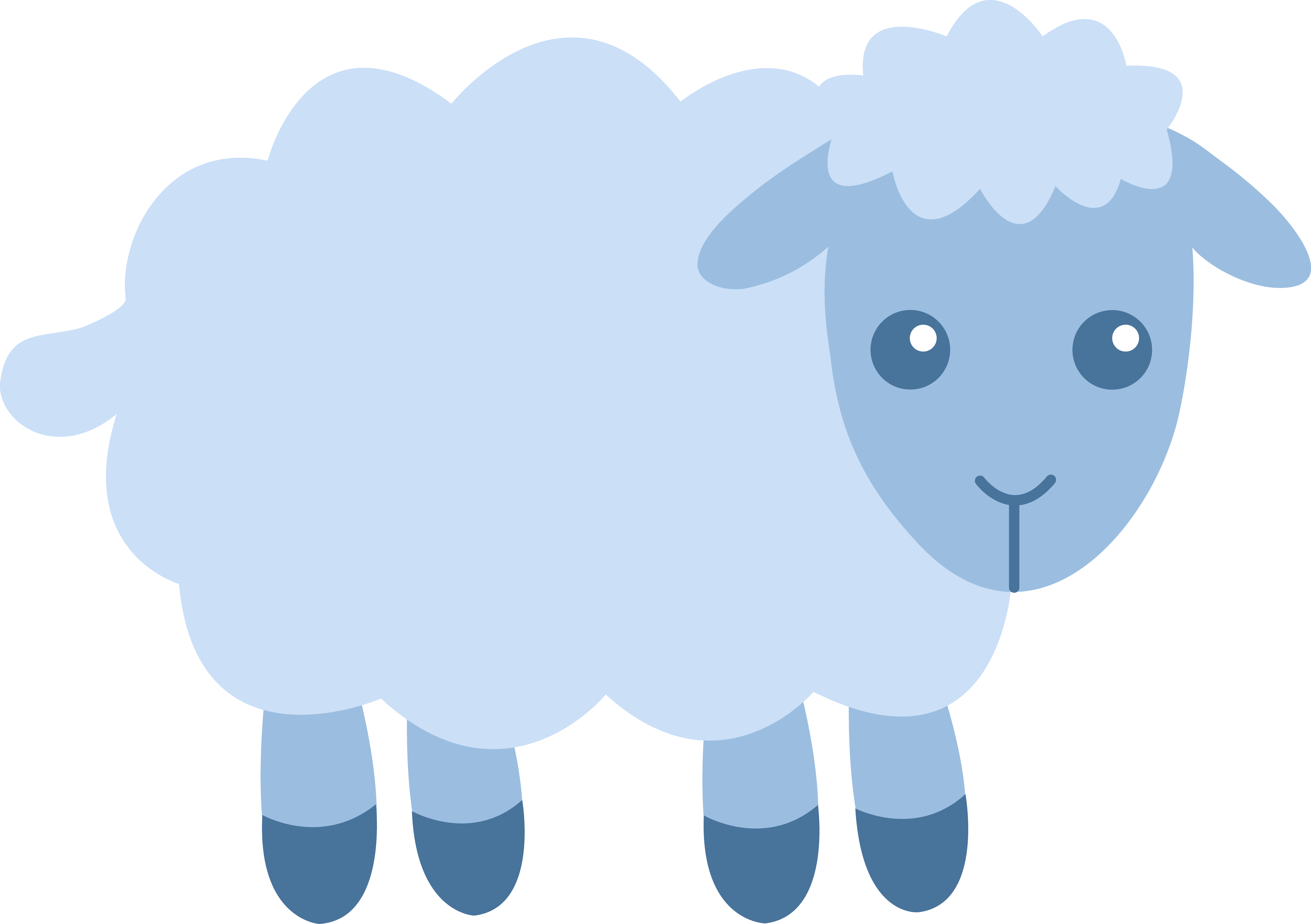 Cute Cartoon Sheep PNG Image