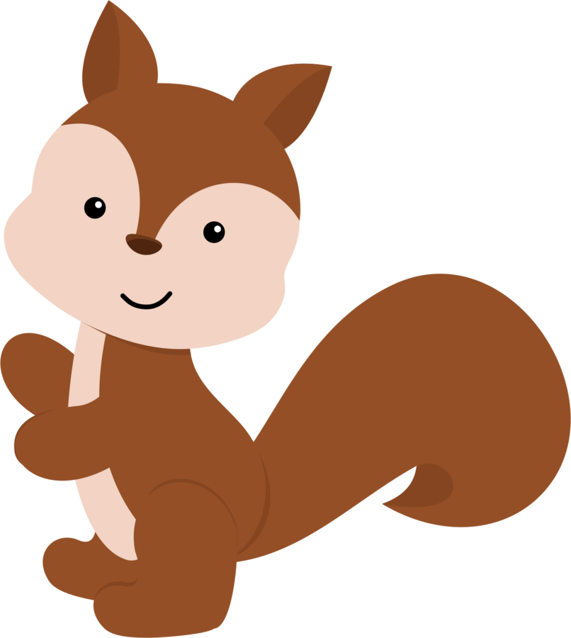 Cute Cartoon Squirrel PNG Image