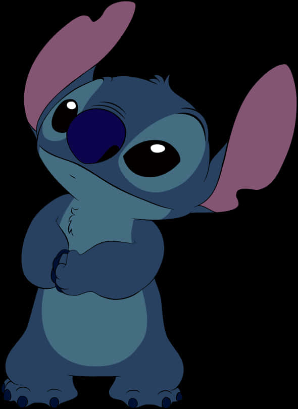 Cute Cartoon Stitch Illustration PNG Image