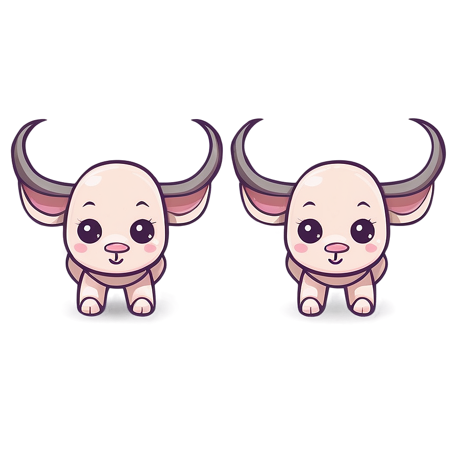 Cute Cartoon Taurus Png 06112024 PNG Image