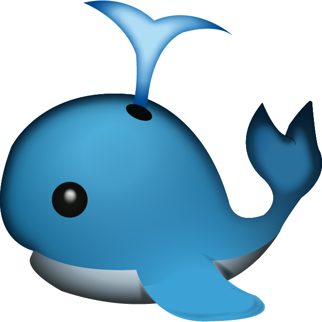 Cute Cartoon Whale Illustration PNG Image