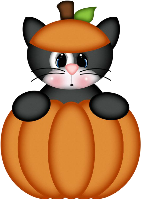 Cute Cat Pumpkin Costume Halloween PNG Image