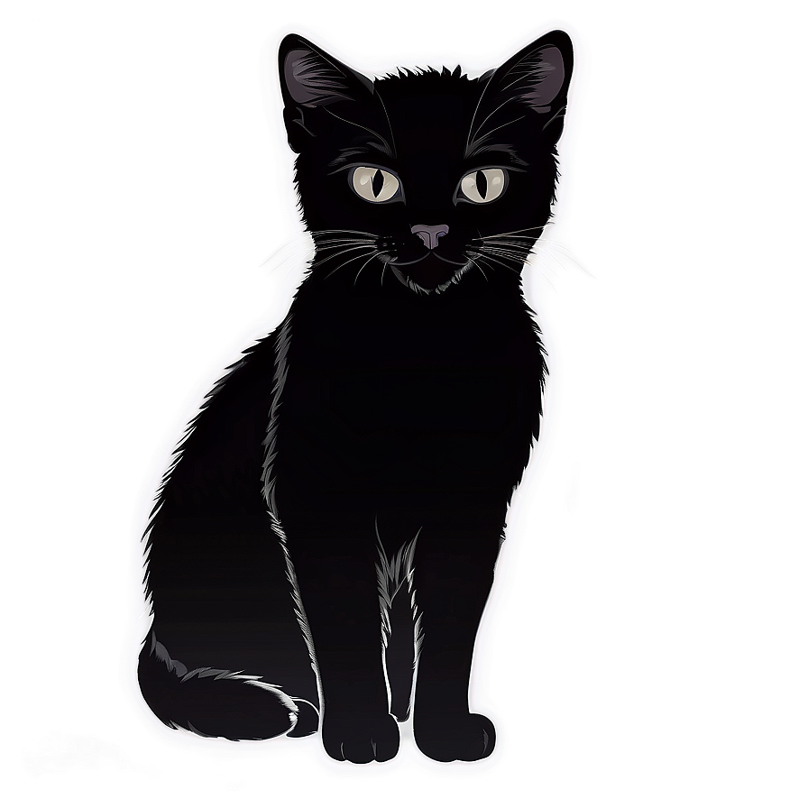 Cute Cat Silhouette Png Eud1 PNG Image