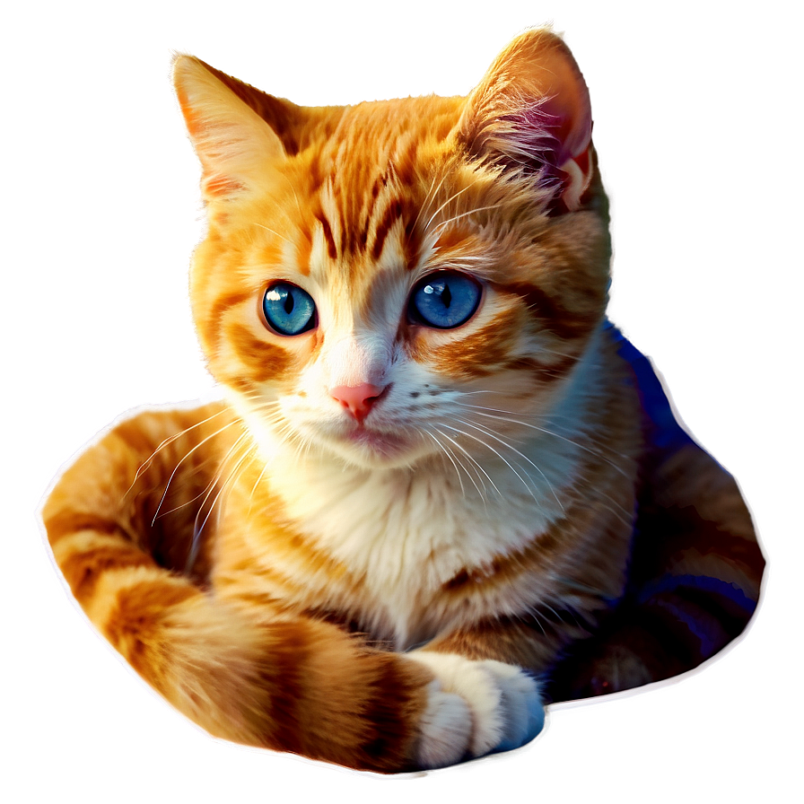 Cute Cat Sticker Png 05232024 PNG Image