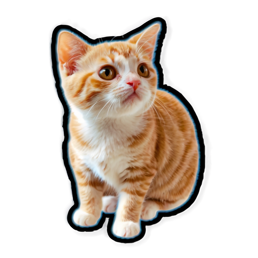 Cute Cat Sticker Png Xsb67 PNG Image