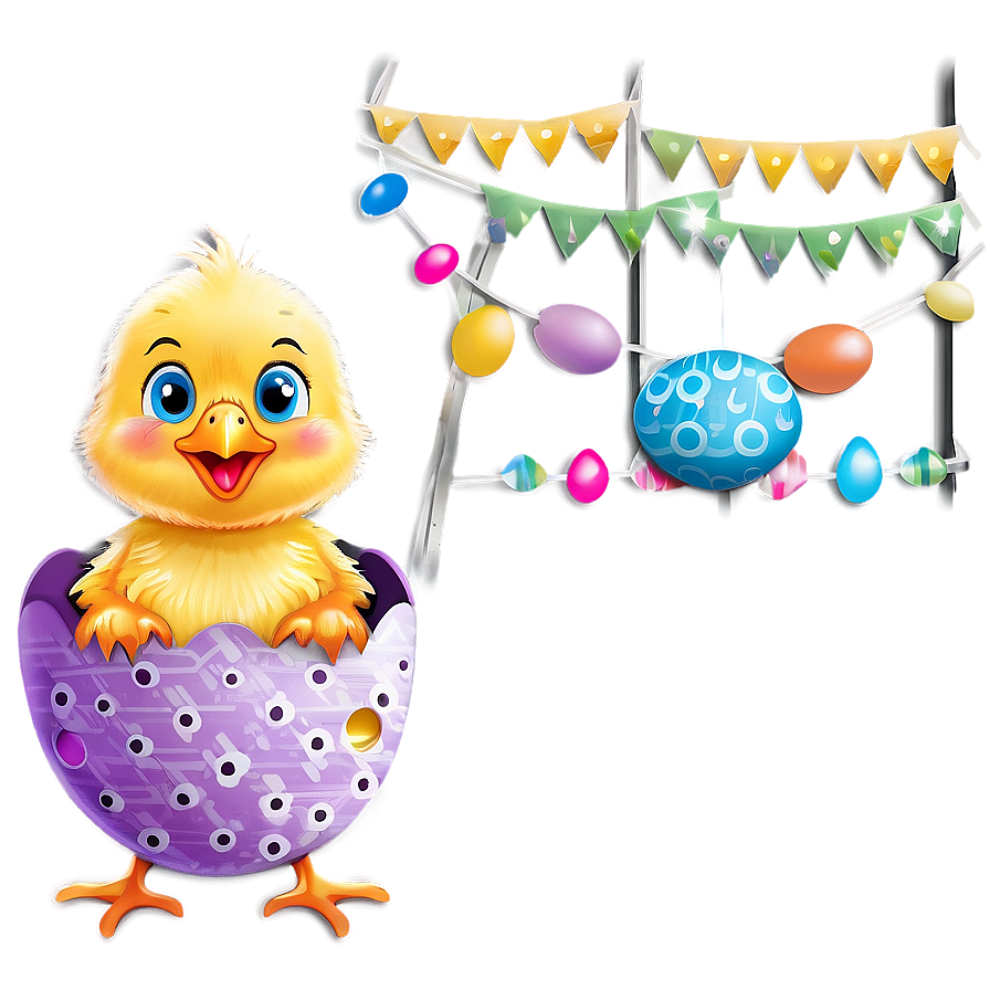 Cute Chick Easter Celebration Png 42 PNG Image