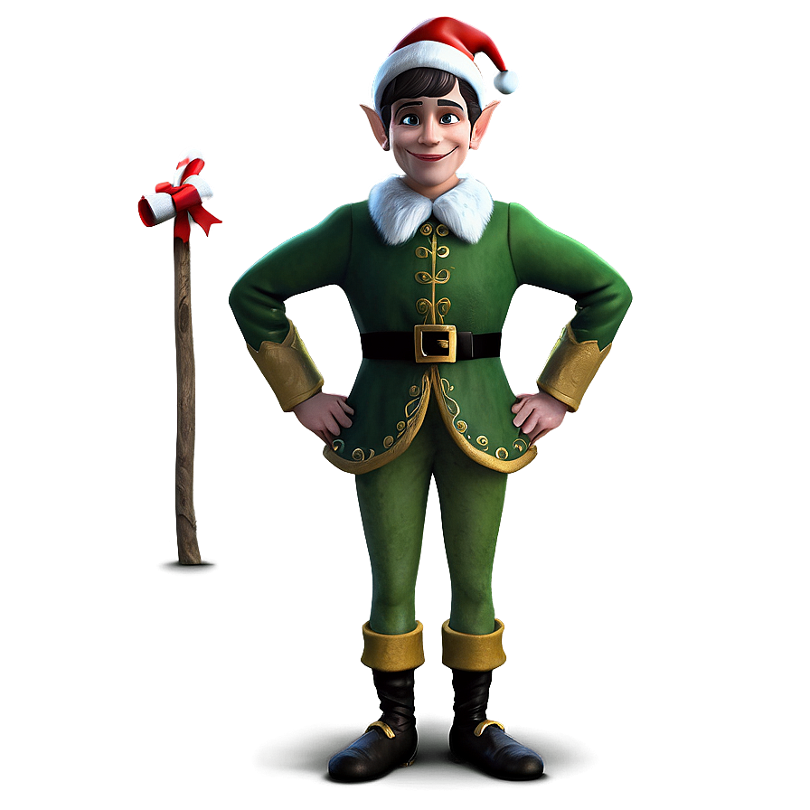 Cute Christmas Elf Character Png 06252024 PNG Image