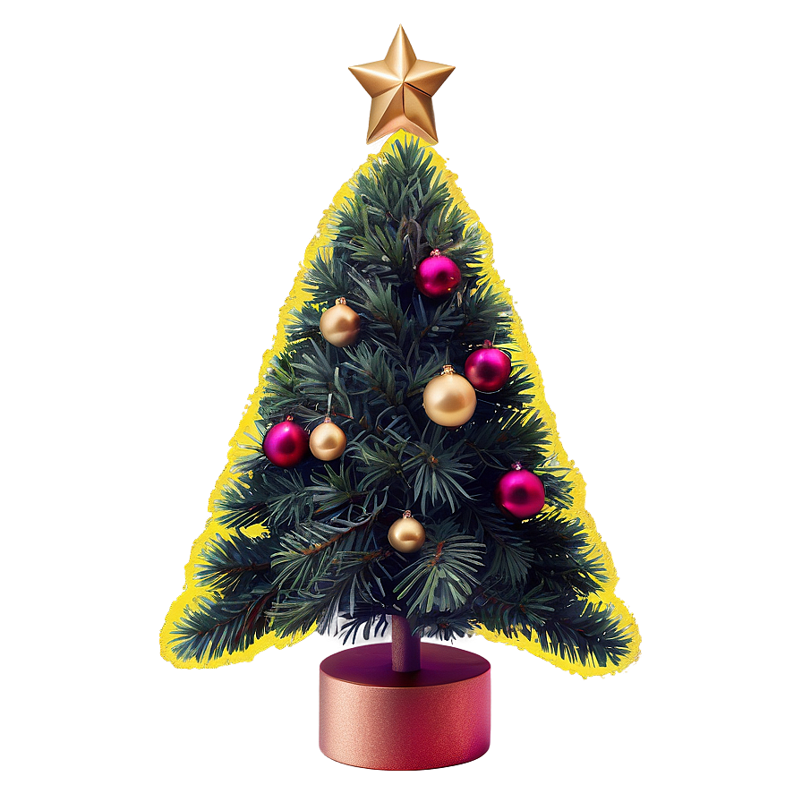 Cute Christmas Tree Png Ypn45 PNG Image