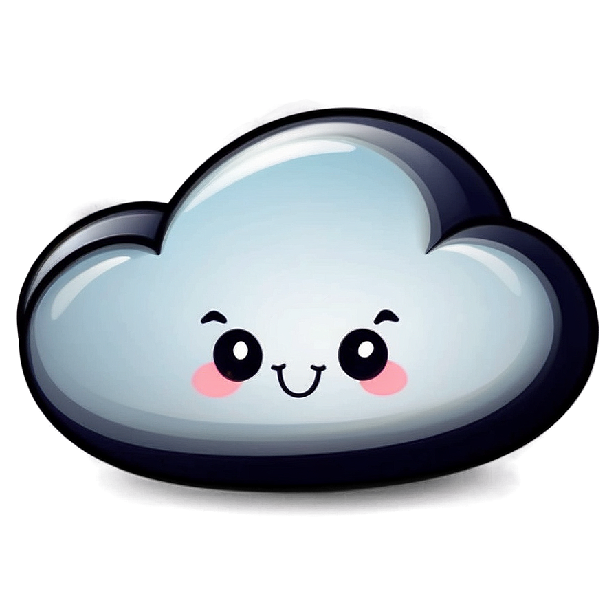 Cute Cloud Cartoon Png 06252024 PNG Image