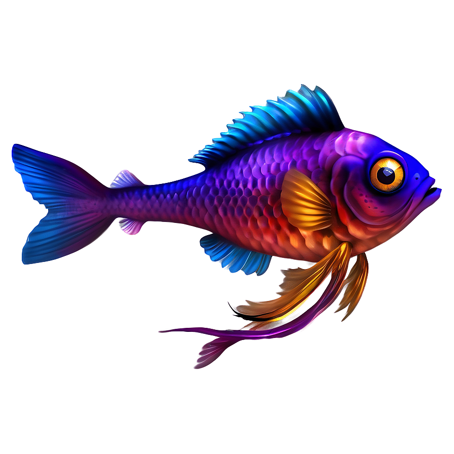 Cute Fantasy Fish Png Hst46 PNG Image