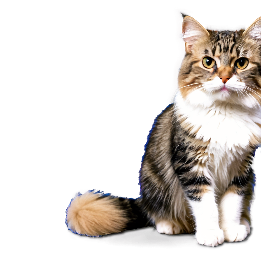 Cute Fluffy Cat Png Lsp10 PNG Image