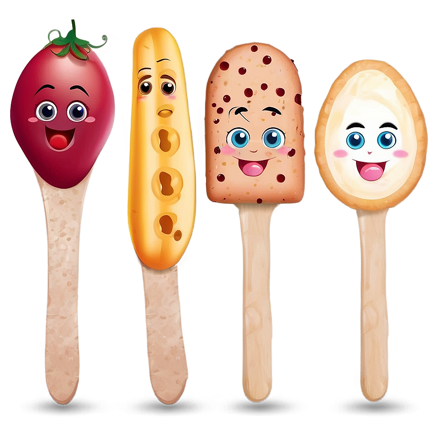 Cute Food With Faces Png Cbi55 PNG Image