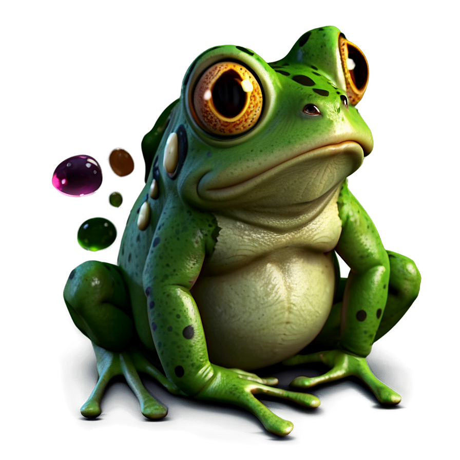 Cute Frog Illustration Png 3 PNG Image