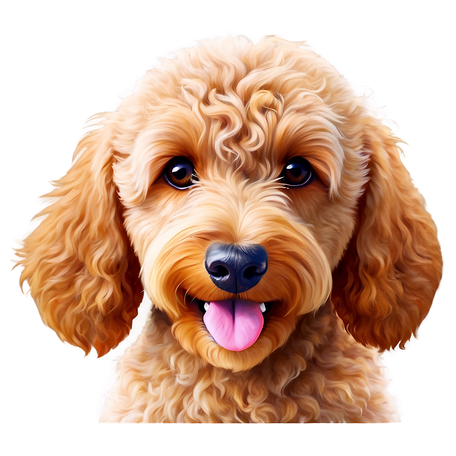 Cute Goldendoodle Dog Png 78 PNG Image