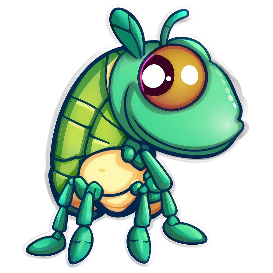 Cute Grasshopper Illustration Png Whc94 PNG Image