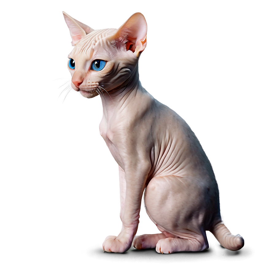 Cute Hairless Cat Png Jil PNG Image