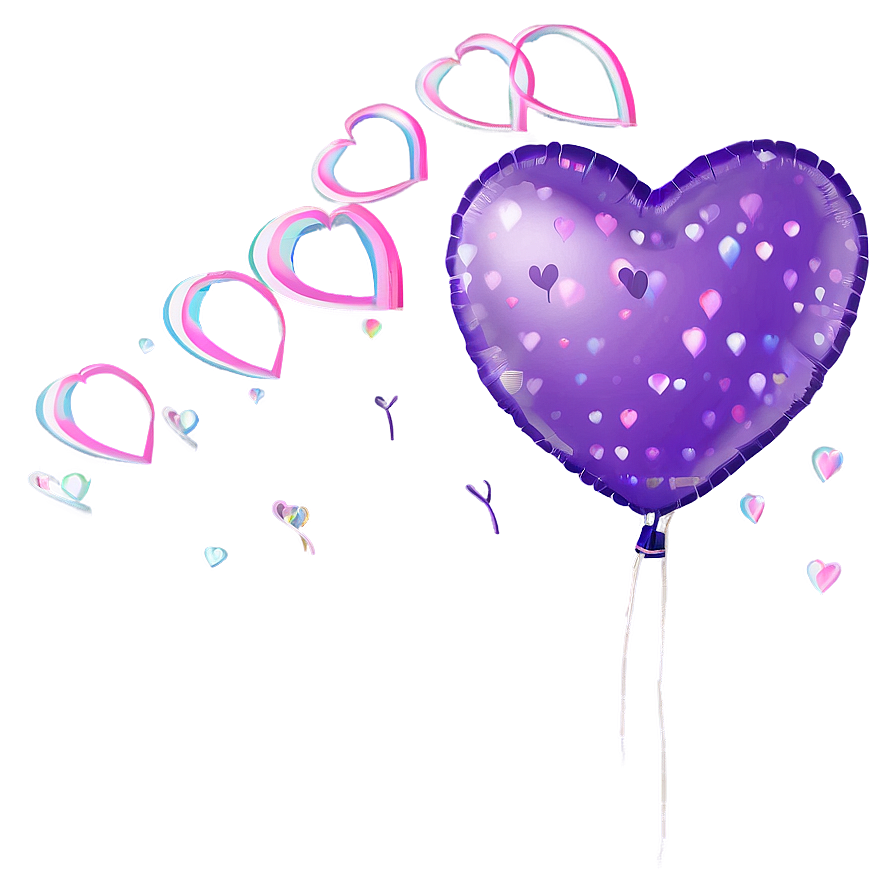 Cute Heart Balloon Png 11 PNG Image