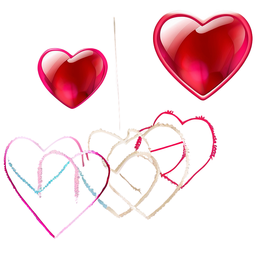 Cute Heart Overlay Png Kau70 PNG Image