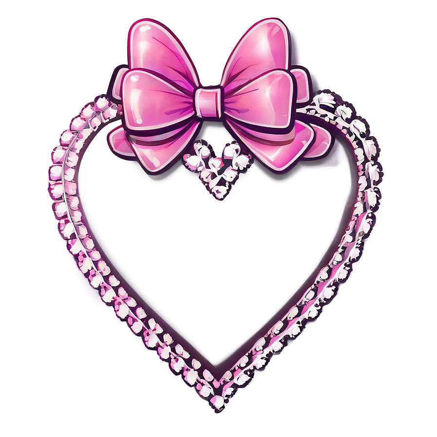 Cute Heart With Bow Png 05232024 PNG Image