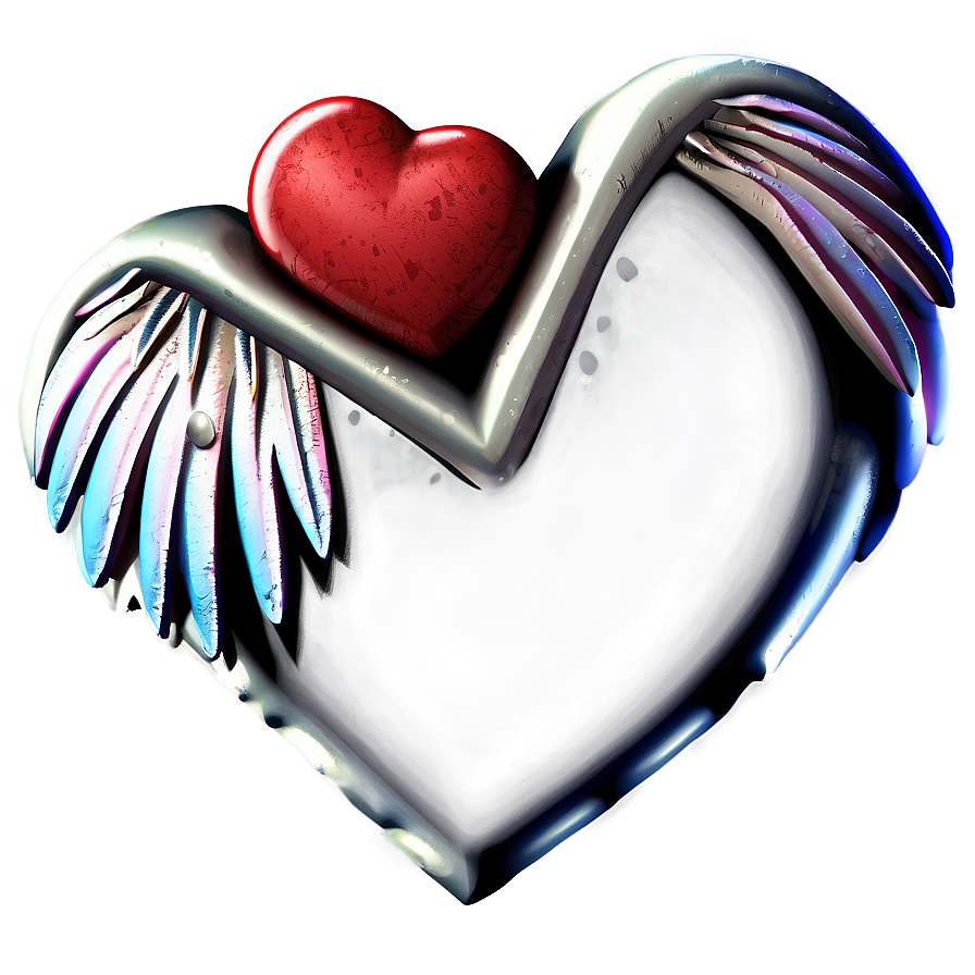 Cute Heart With Wings Png 05232024 PNG Image