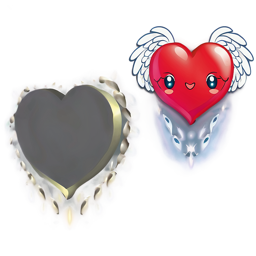 Cute Heart With Wings Png Qmm70 PNG Image