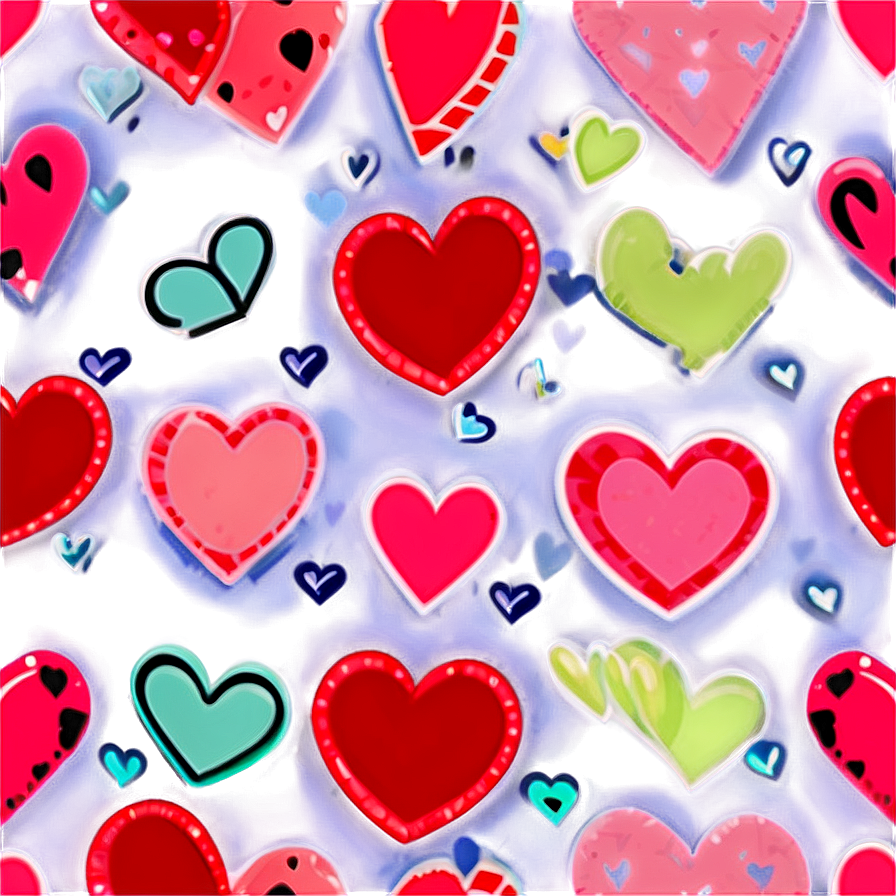 Cute Hearts Png Iwc PNG Image