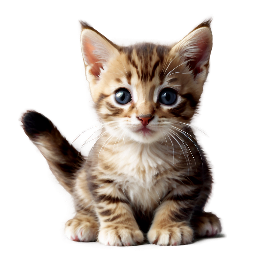 Cute Kitten Clipart Png B PNG Image