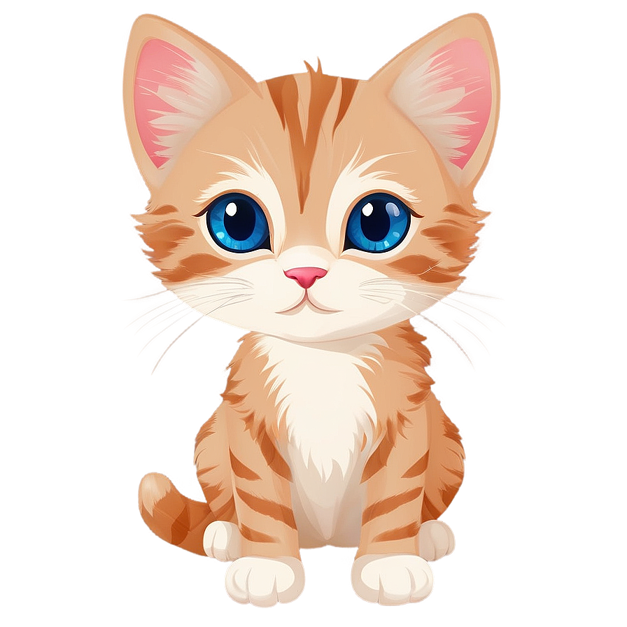 Cute Kitten Clipart Png Ocl16 PNG Image