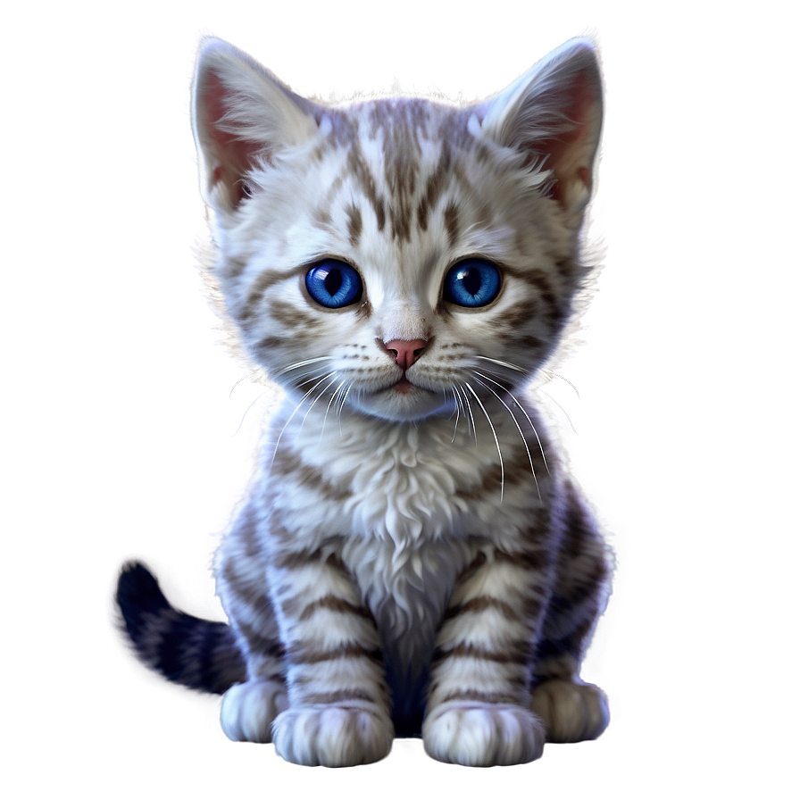 Cute Kitty D PNG Image