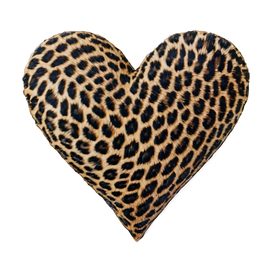 Cute Leopard Heart Picture Png 06282024 PNG Image