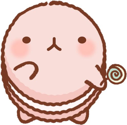 Cute_ Macaron_ Character_ Sticker PNG Image