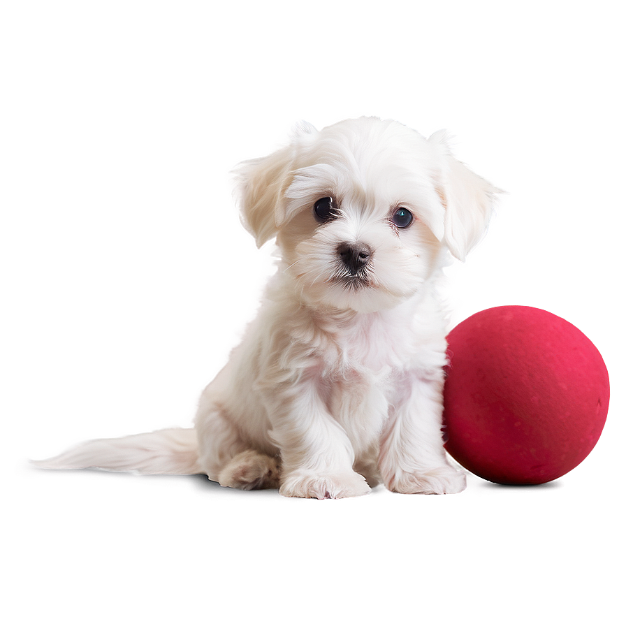 Cute Maltese Puppy Png Tqs PNG Image