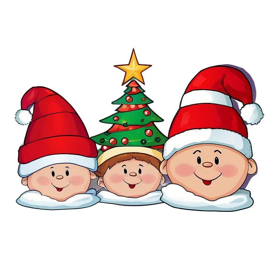 Cute Merry Christmas Characters Png 77 PNG Image