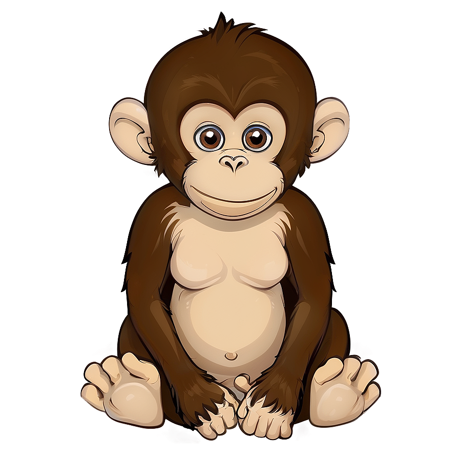 Cute Monkey Character Png 30 PNG Image