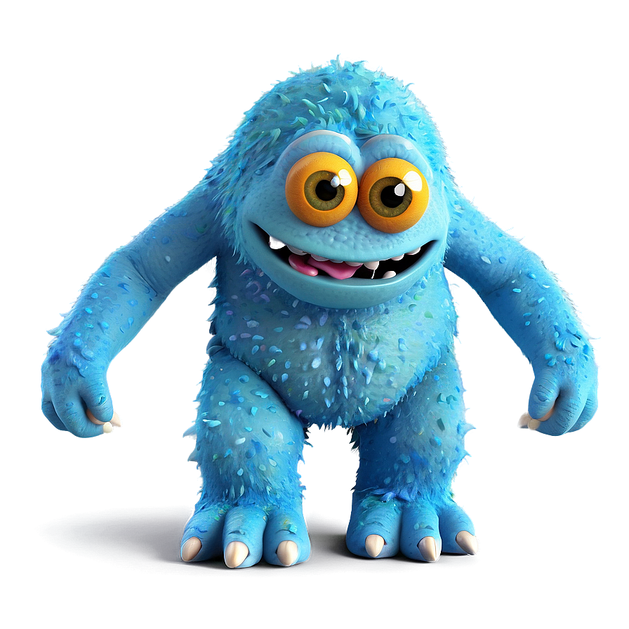 Cute Monster At Beach Png Svy96 PNG Image