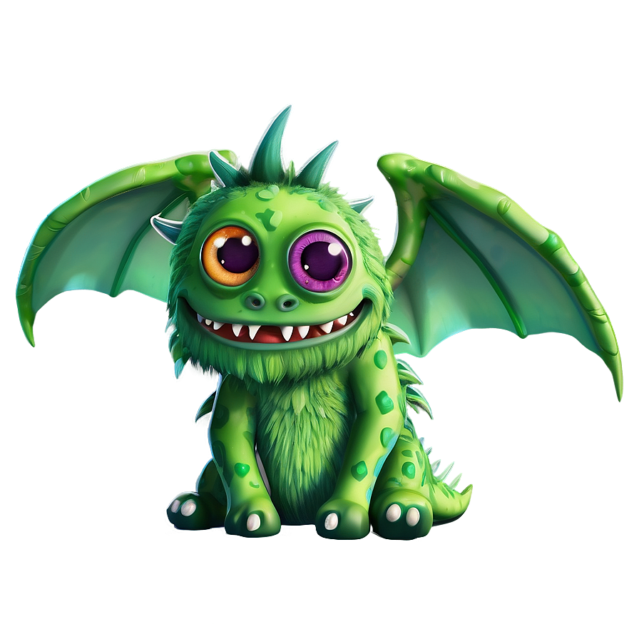 Cute Monster With Wings Png 06272024 PNG Image