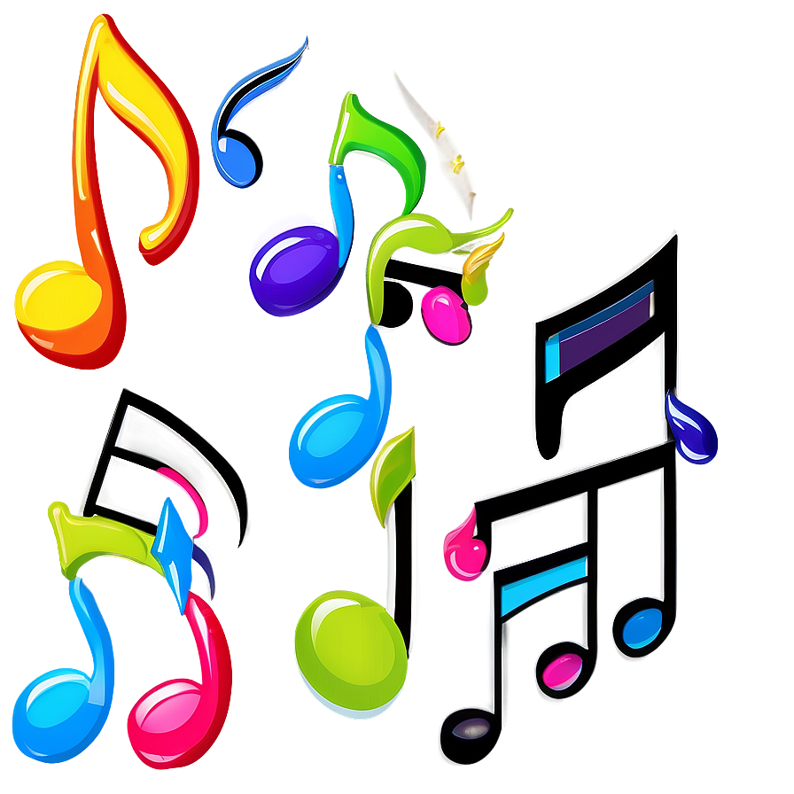 Cute Music Notes Png 06122024 PNG Image