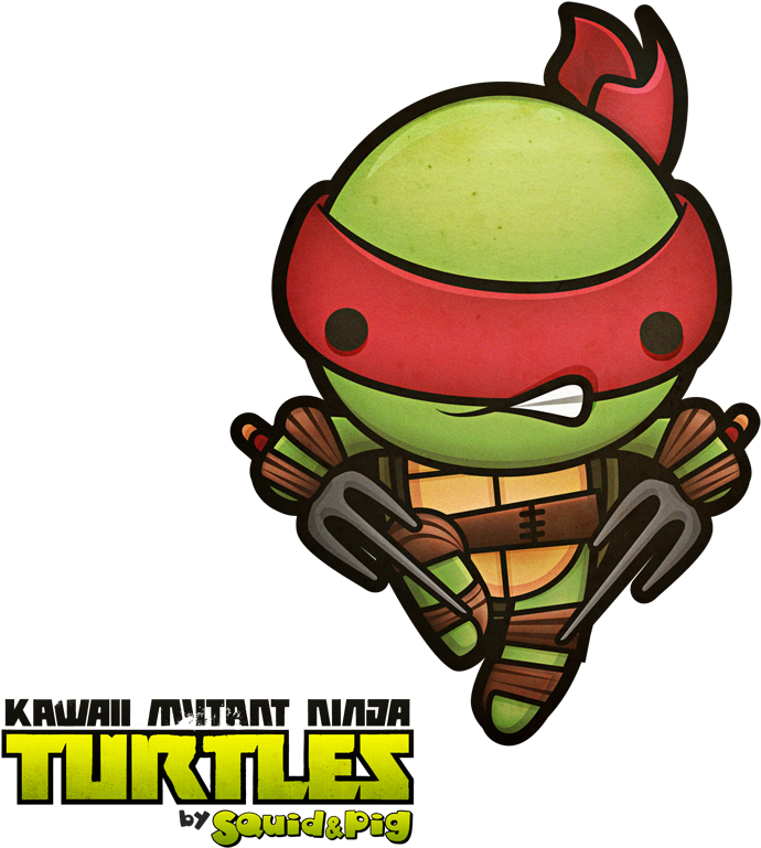 Cute Ninja Turtle Cartoon PNG Image