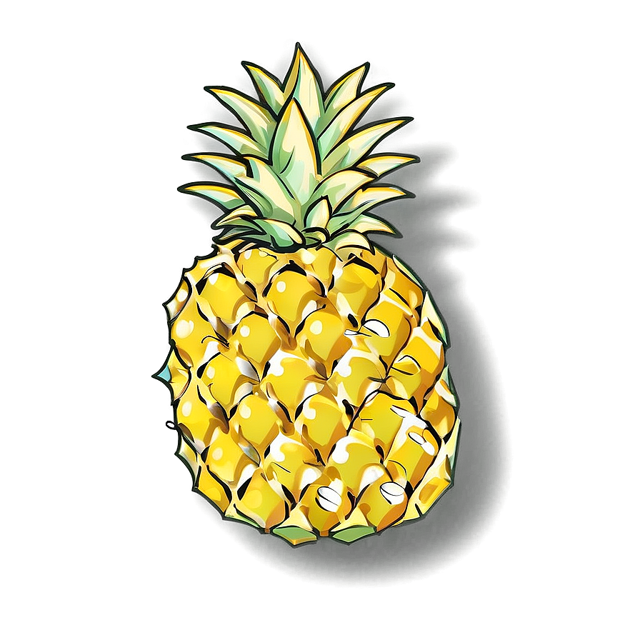 Cute Pineapple Png Ysm68 PNG Image