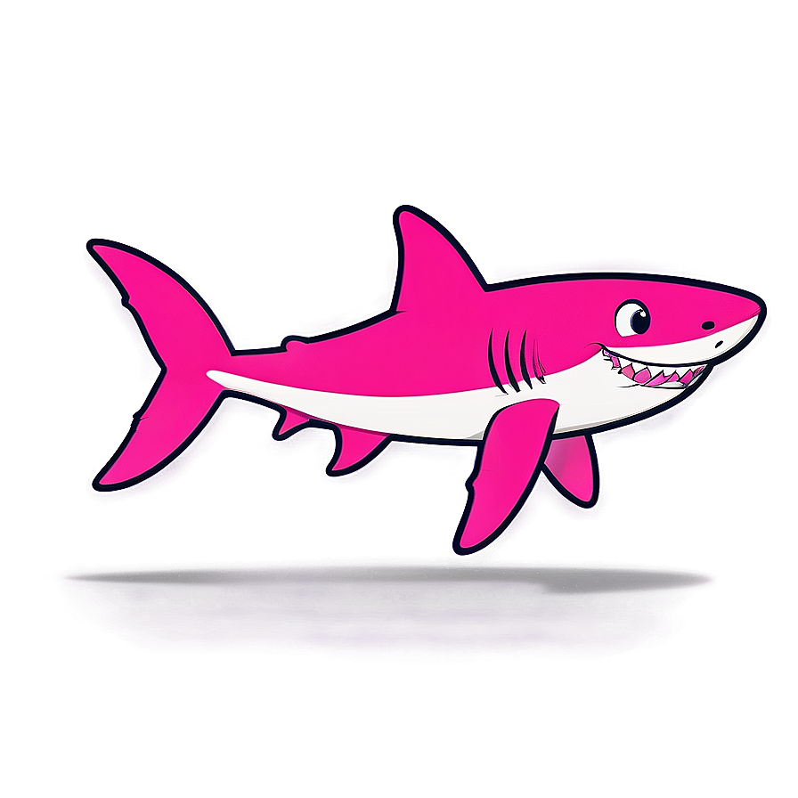 Cute Pink Baby Shark Cartoon Png 67 PNG Image