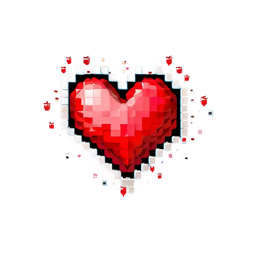 Cute Pixel Heart Png 05252024 PNG Image