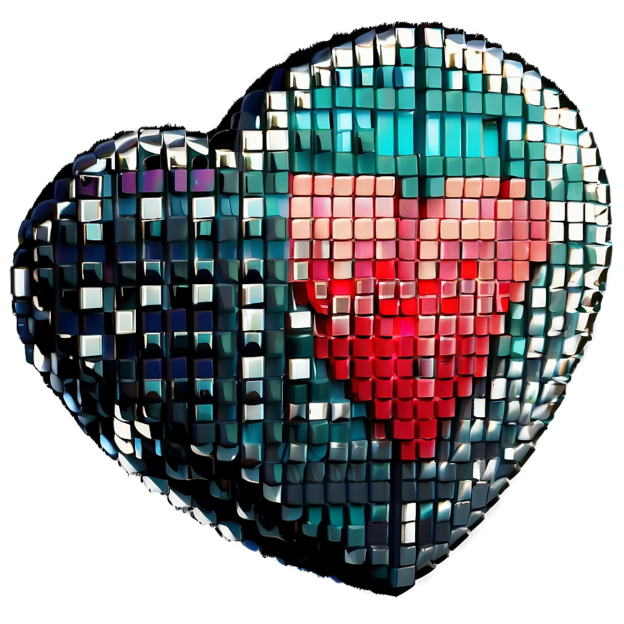 Cute Pixel Heart Png 64 PNG Image