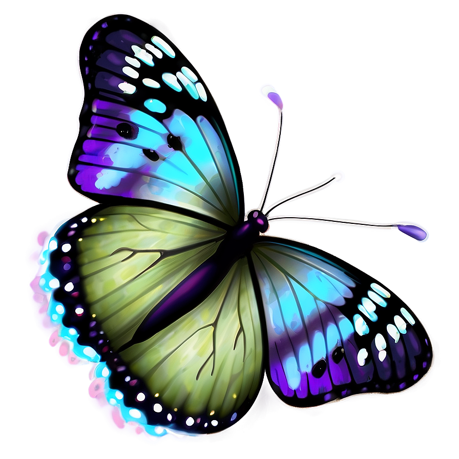 Cute Purple Butterfly Png Hwa58 PNG Image