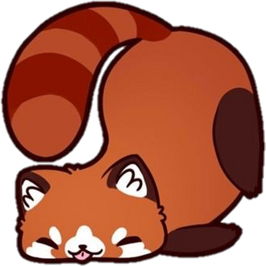 Cute_ Red_ Panda_ Sticker.png PNG Image